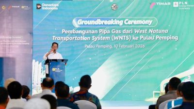 Setelah 10 Tahun Penantian, Pipa Gas WNTS ke Pulau Pemping Resmi Dibangun