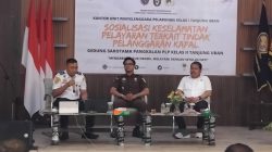 UPP Kelas I Tanjung Uban Gelar Sosialisasi Keselamatan Pelayaran Terkait Tindak Pelanggaran Kapal.